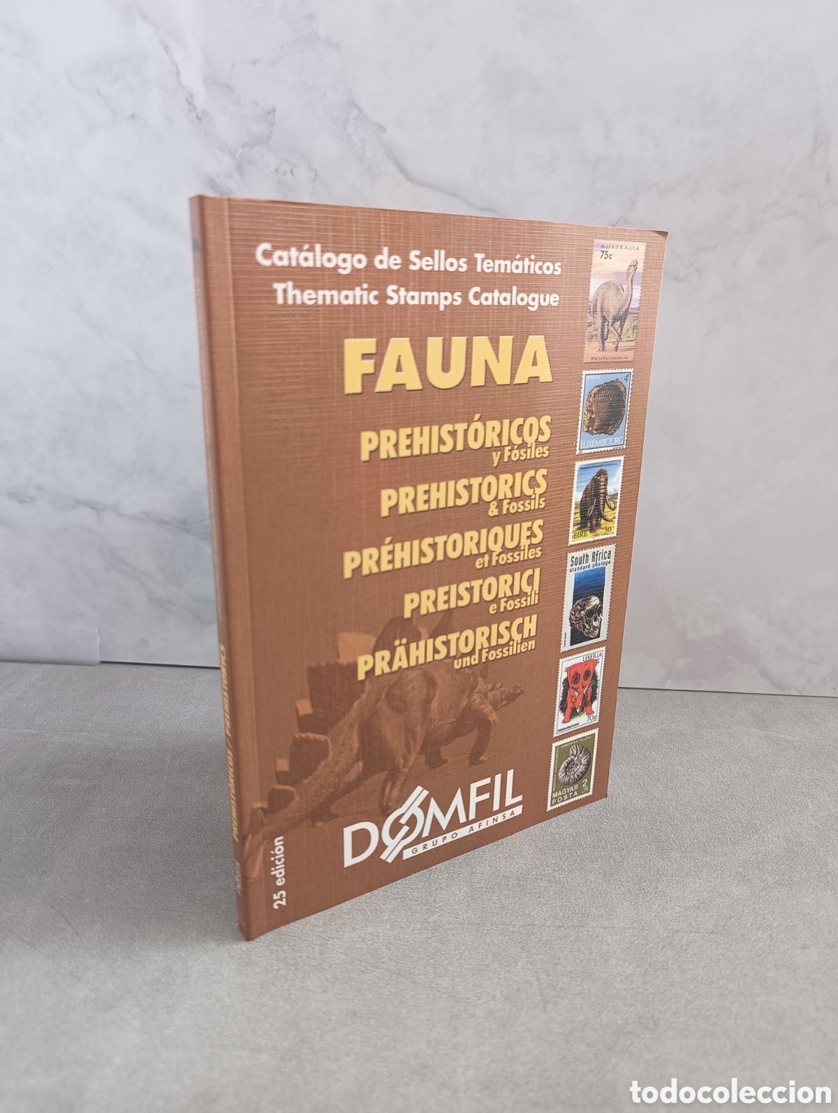 Francobolli: Cat&aacute;logo de sellos tem&aacute;ticos. FAUNA. PREHIST&Oacute;RICOS Y F&Oacute;SILES. Domfil