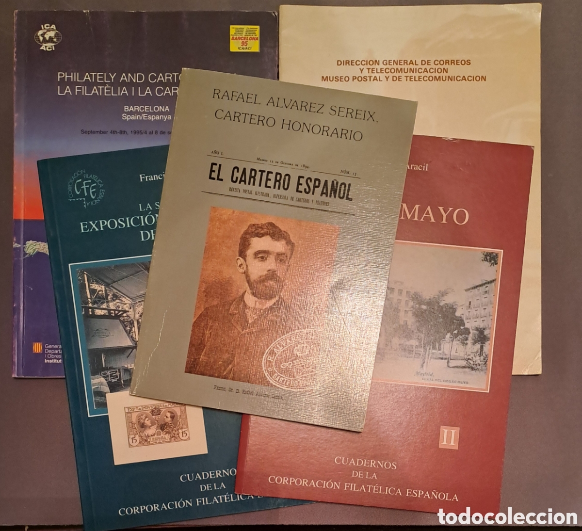 Sellos: conjunto de 5 libros filatelicos - Foto 1