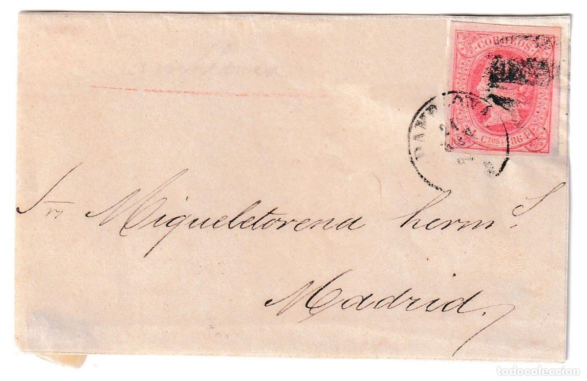 Sellos: 1864. Frontal de Pamplona a Madrid