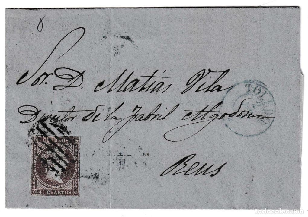 Sellos: 1855. Envuelta de Toledo a Reus