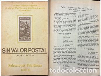 Sellos: MI) ARGENTINE PHILATELIC PUBLICATION DEDICATED TO NON-POSTAL STAMPS AND VIGNETTES: *SELECCIONES FILA