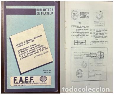 Sellos: MI) &rdquo;CATAPULT FLIGHTS TO SOUTH AMERICA AND BACK (1930&ndash;1935),&rdquo; WRITTEN BY ENRIQUE GEIGER. THIS DOCUME