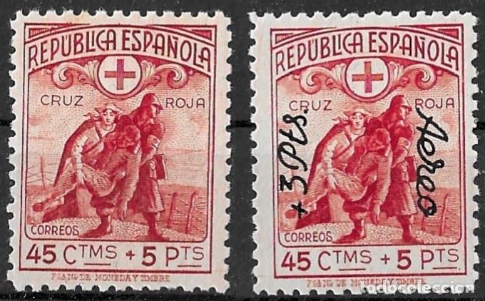 Selos: 1938. Cruz Roja Espa&ntilde;ola. N&ordm;767 y 768 Edifil