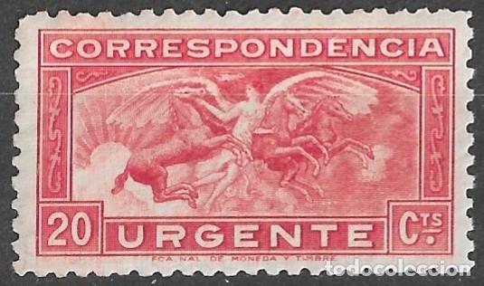 Sellos: 1933. Angel y Caballos. Ugente. N&ordm;679 Edifil