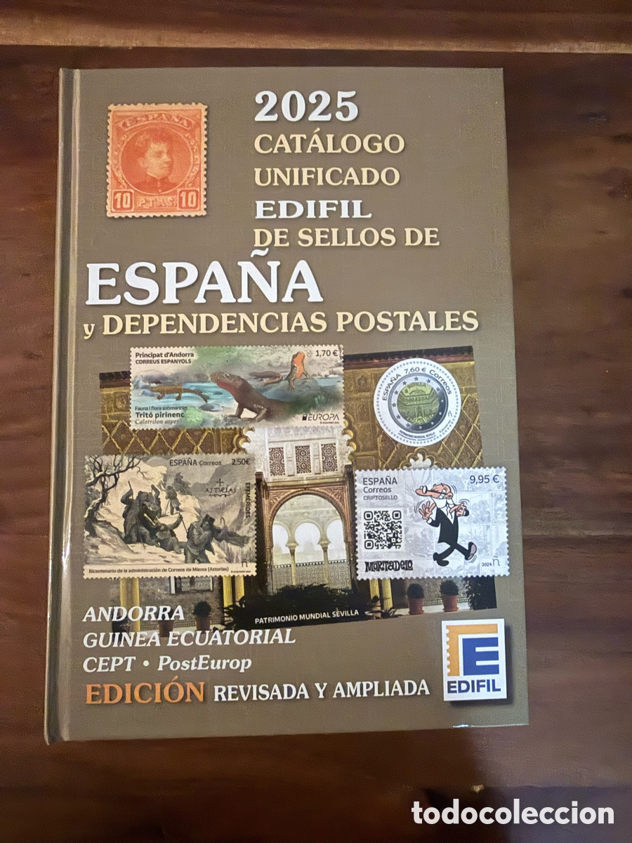 Sellos: Cat&aacute;logo edifil sellos Espa&ntilde;a y dependencias postales 2026