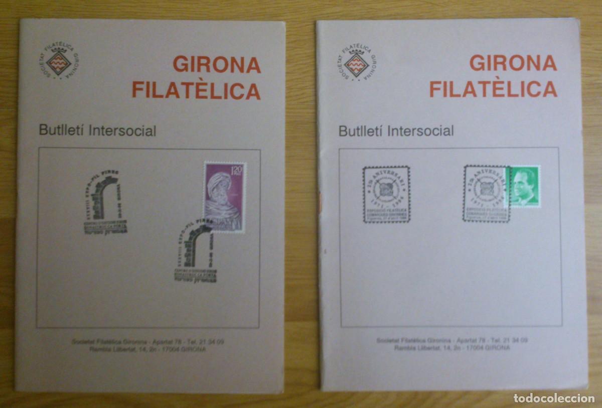 Sellos: 2 BOLETINES FILATELICO 'GIRONA FILATELICA' N&ordm; 187 y 188