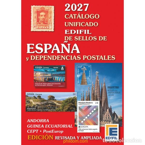 Sellos: Catalogo Espa&ntilde;a Edifil y dependencias postales 2027