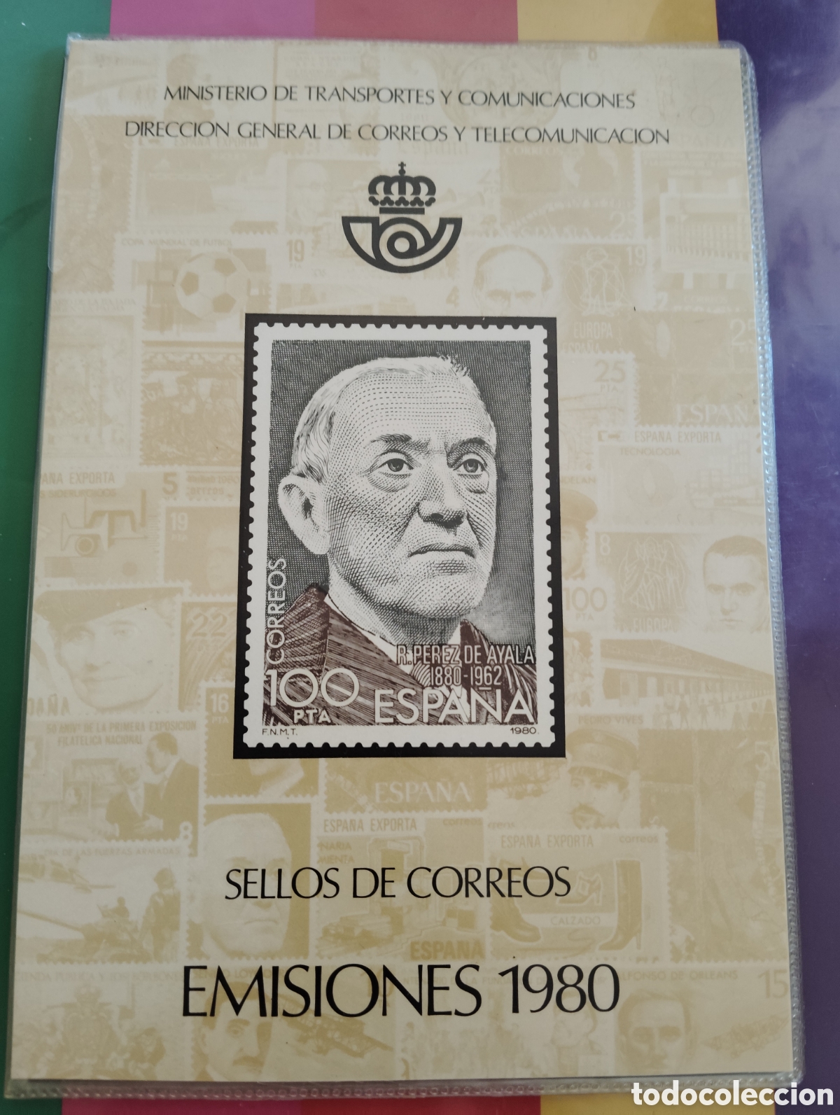 Stamps: Sellos Espa&ntilde;a 1980. Libro correos emisiones 1980.