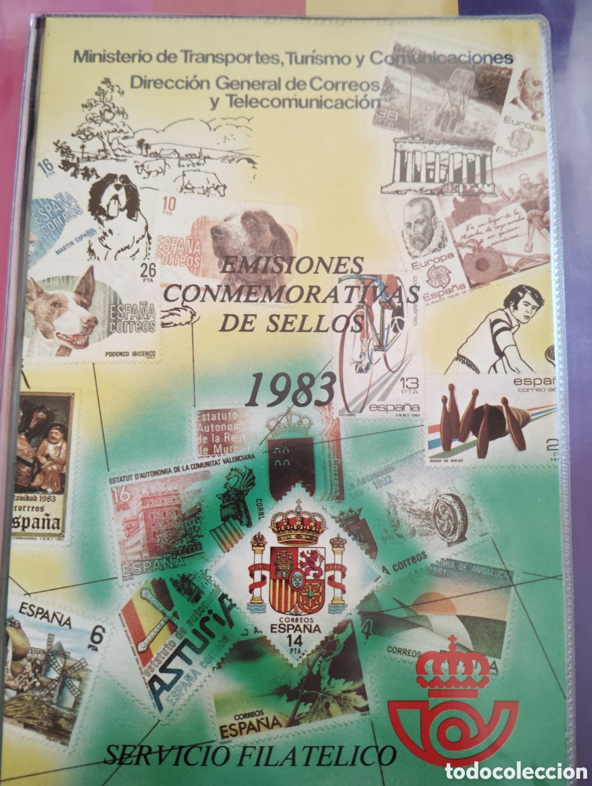 Stamps: Sellos Espa&ntilde;a 1983. Carpeta sellos de correos de Espa&ntilde;a a&ntilde;o 1983.