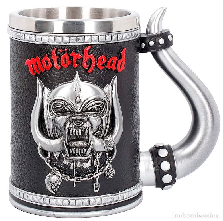 Timbres: Jarra del grupo Heavy Metal Mot&ouml;rhead. Espectacular dise&ntilde;o en acero y s&iacute;mil piel. Nueva a estrenar
