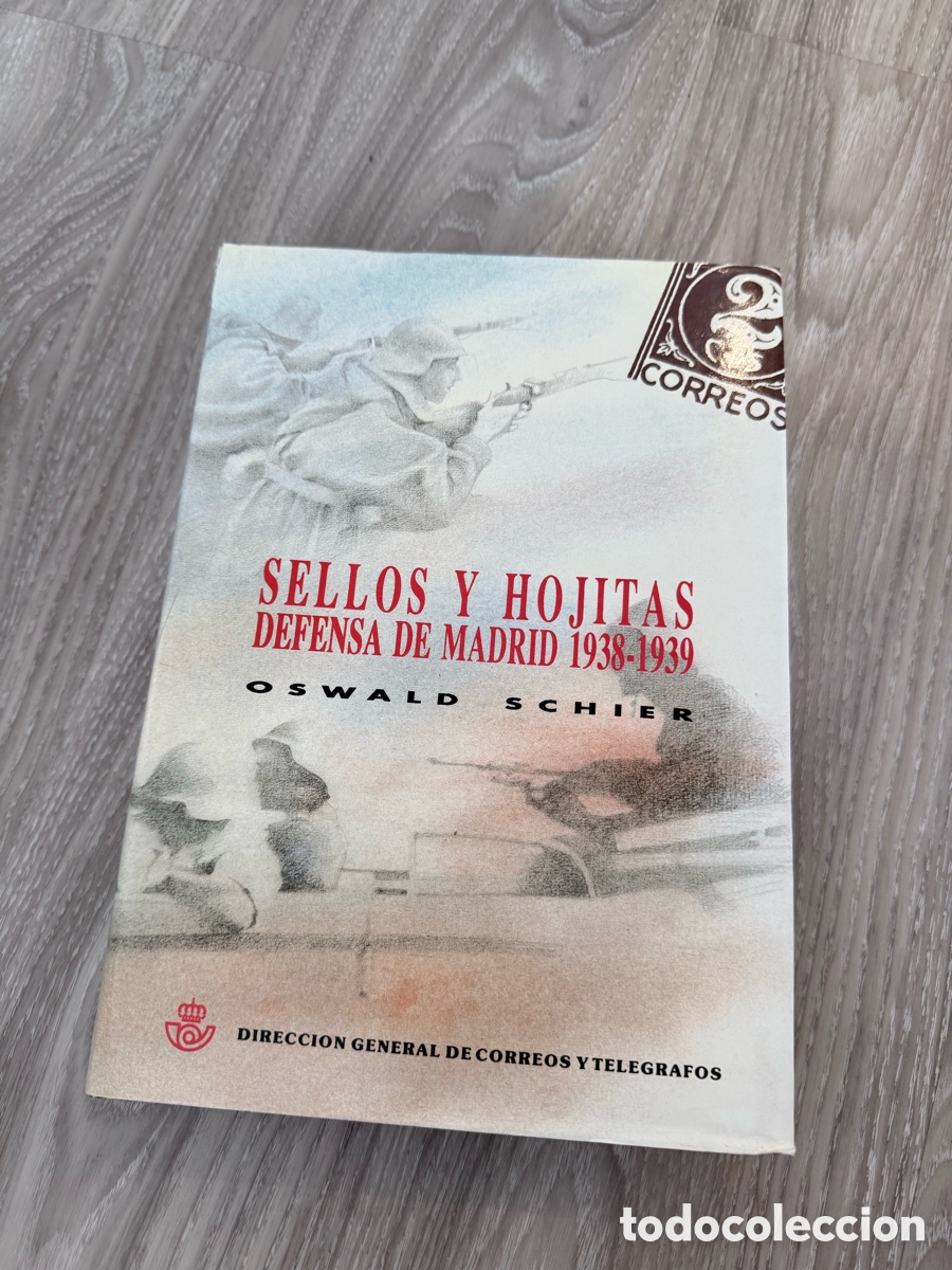 Sellos: Libro Estudio sellos y Hojitas defensa De Madrid Schier