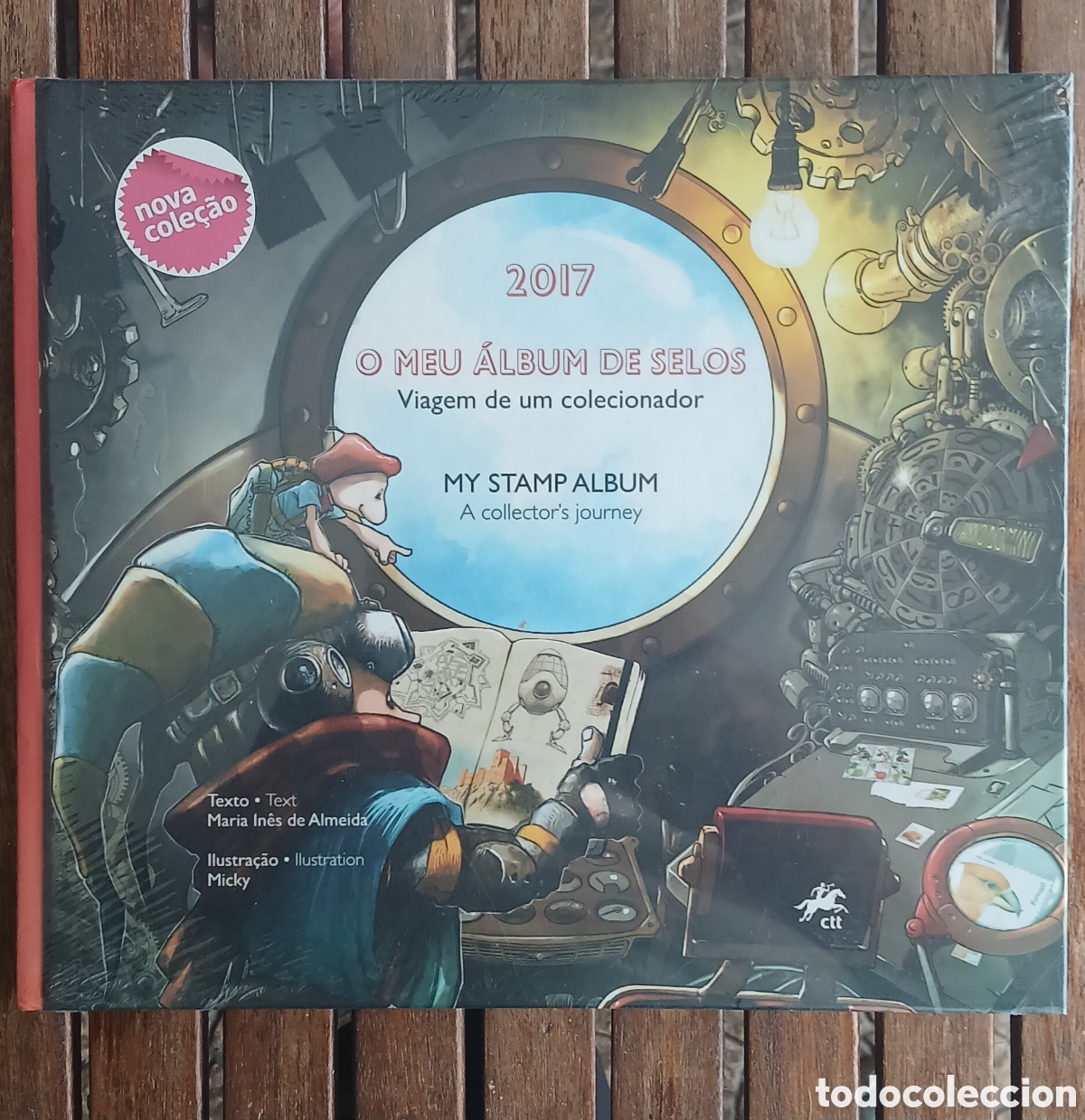 Sellos: Livro CTT &rdquo;O Meu &Aacute;lbum de Selos 2017 - Viagem de um Colecionador&rdquo;