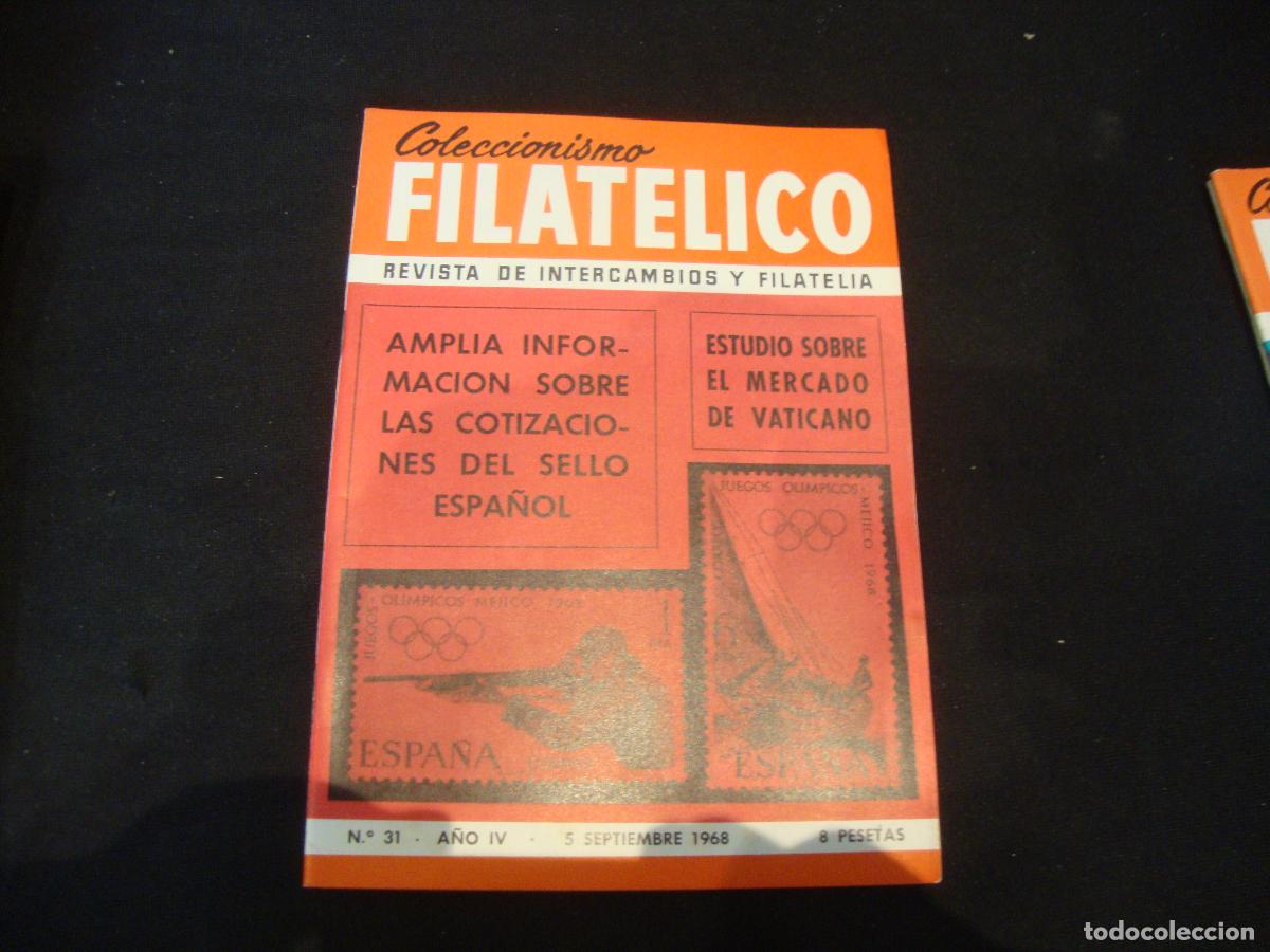 Sellos: REVISTA COLECCIONISMO FILATELICO N&ordm; 31 A&Ntilde;O IV 1968