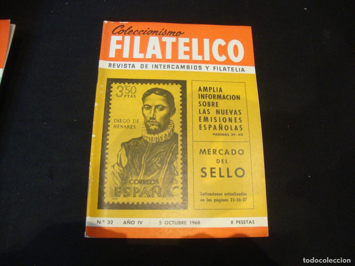 Sellos: REVISTA COLECCIONISMO FILATELICO N&ordm; 32 A&Ntilde;O IV 1968