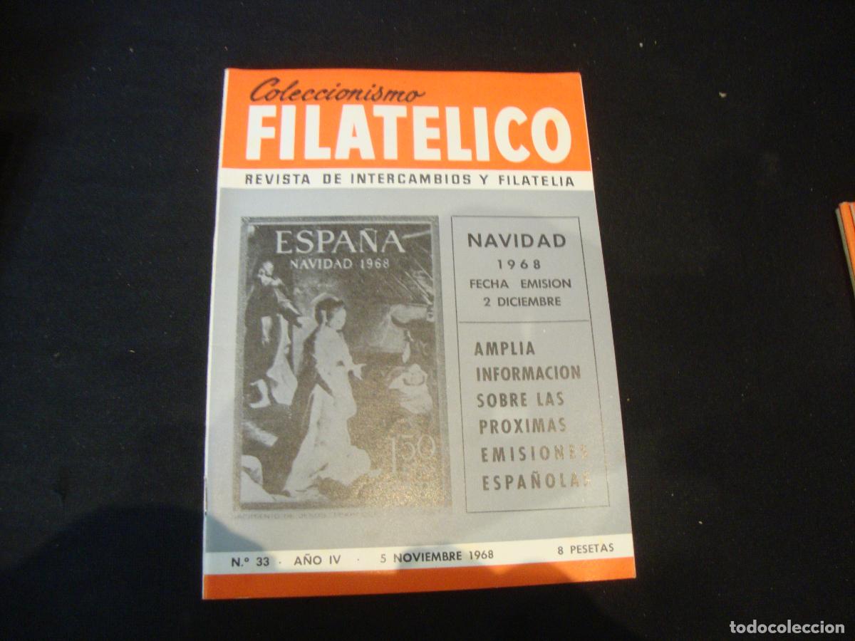 Sellos: REVISTA COLECCIONISMO FILATELICO N&ordm; 33 A&Ntilde;O IV 1968