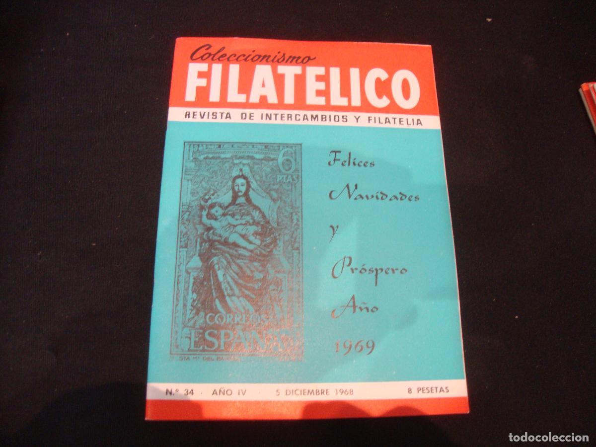 Sellos: REVISTA COLECCIONISMO FILATELICO N&ordm; 34 A&Ntilde;O IV 1968