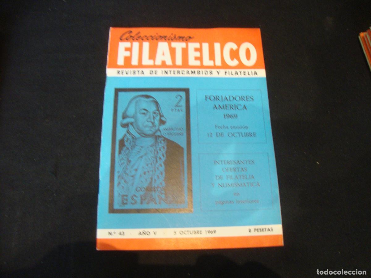 Sellos: REVISTA COLECCIONISMO FILATELICO N&ordm; 43 A&Ntilde;O V 1969
