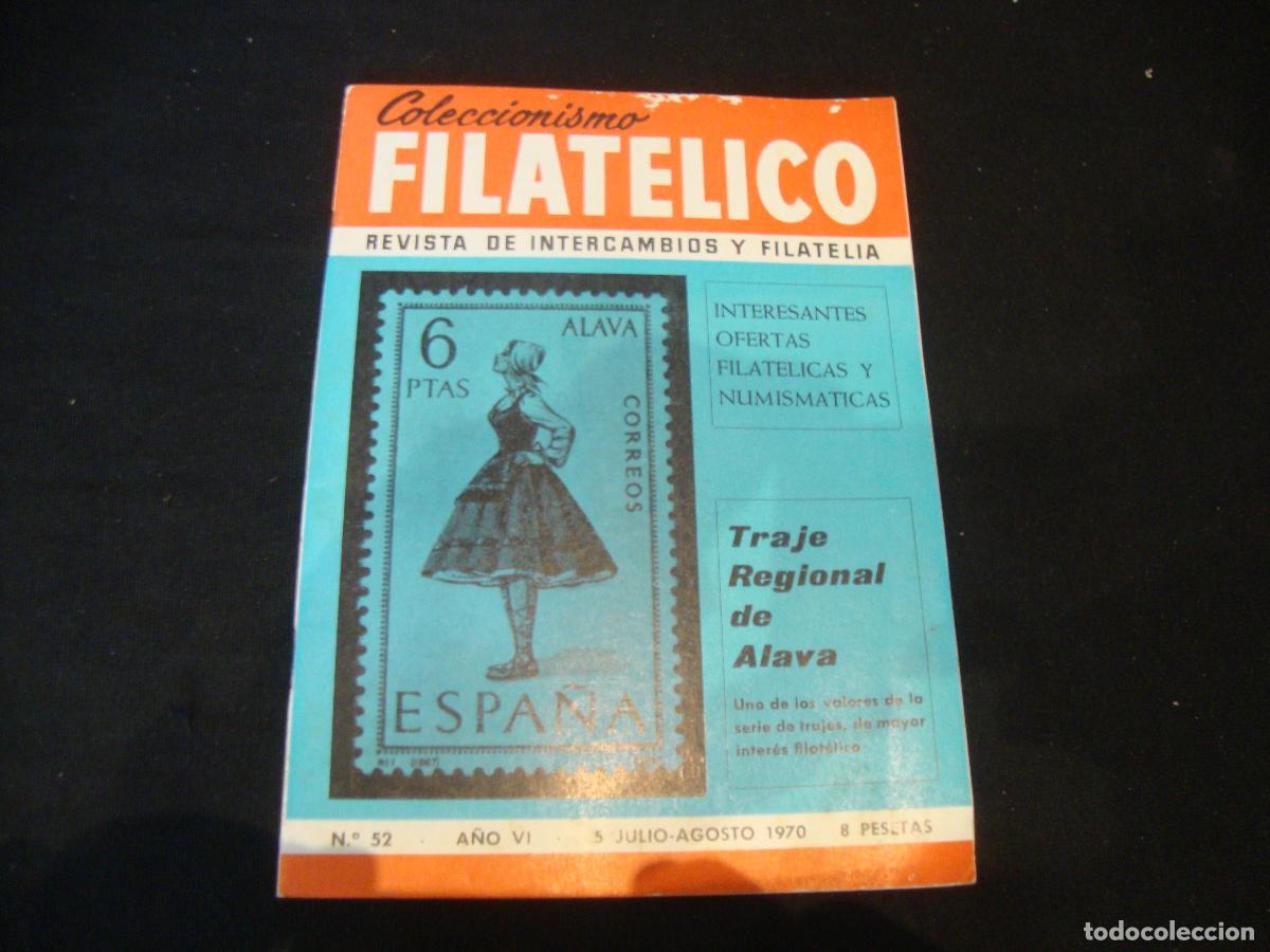 Sellos: REVISTA COLECCIONISMO FILATELICO N&ordm; 52 A&Ntilde;O VI 1970