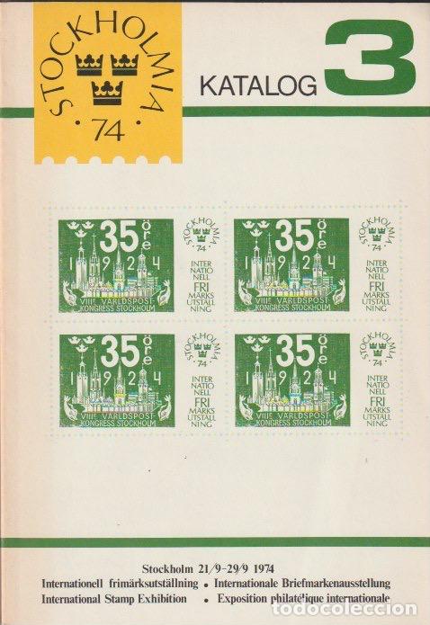 Briefmarken: Cat&aacute;logo de la Exposici&oacute;n Mundial de Filatelia, STOCKHOLMIA 74
