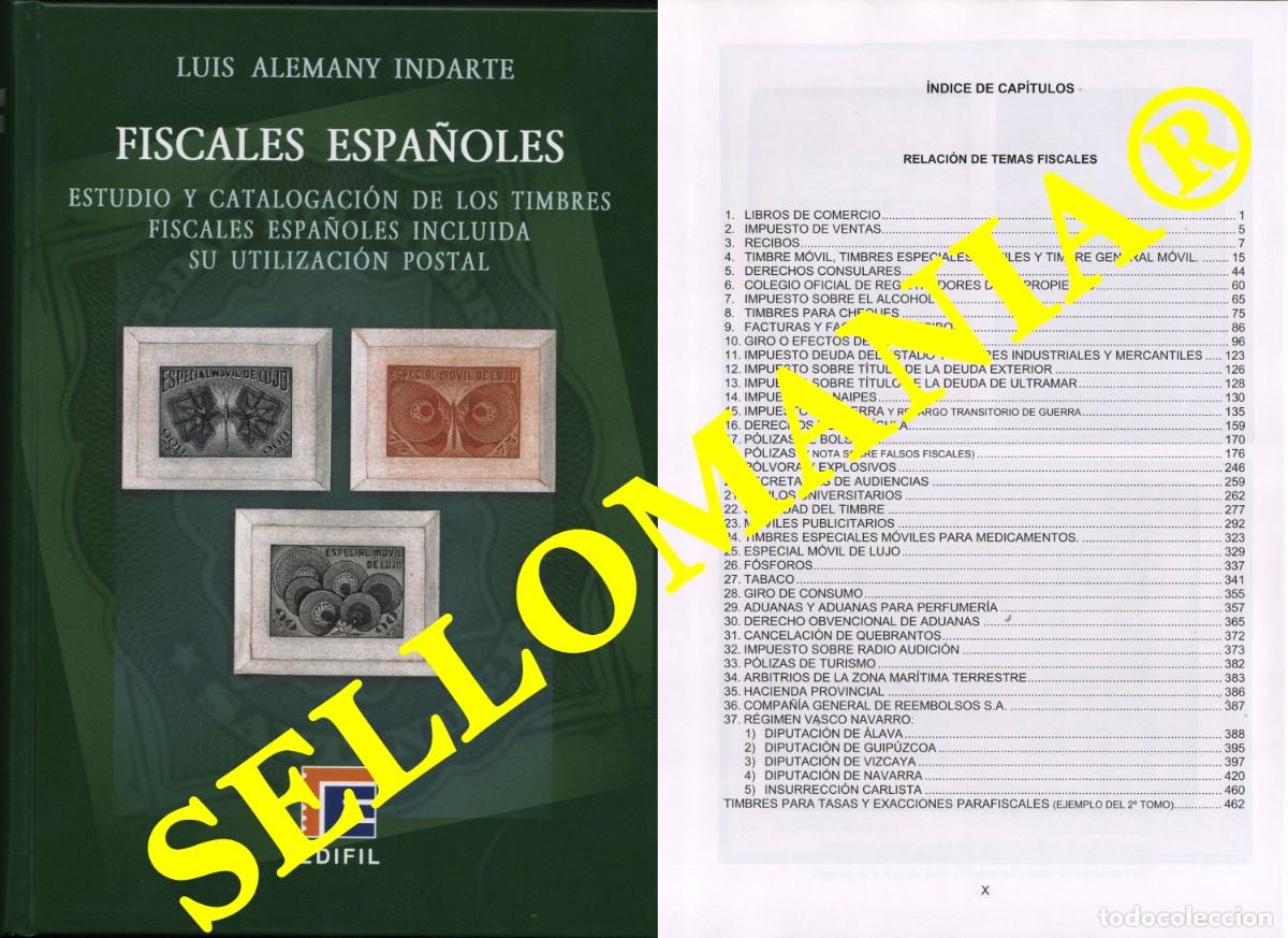 Sellos: CATALOGO DE FISCALES ESPA&Ntilde;OLES AUTOR LUIS ALEMANY EDITORIAL EDIFIL NUEVO