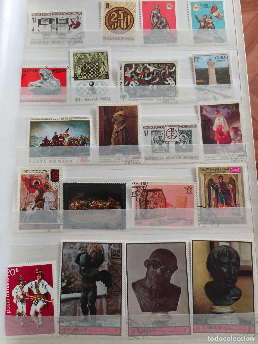 Sellos: Libro de sellos con lote de sellos - Foto 6