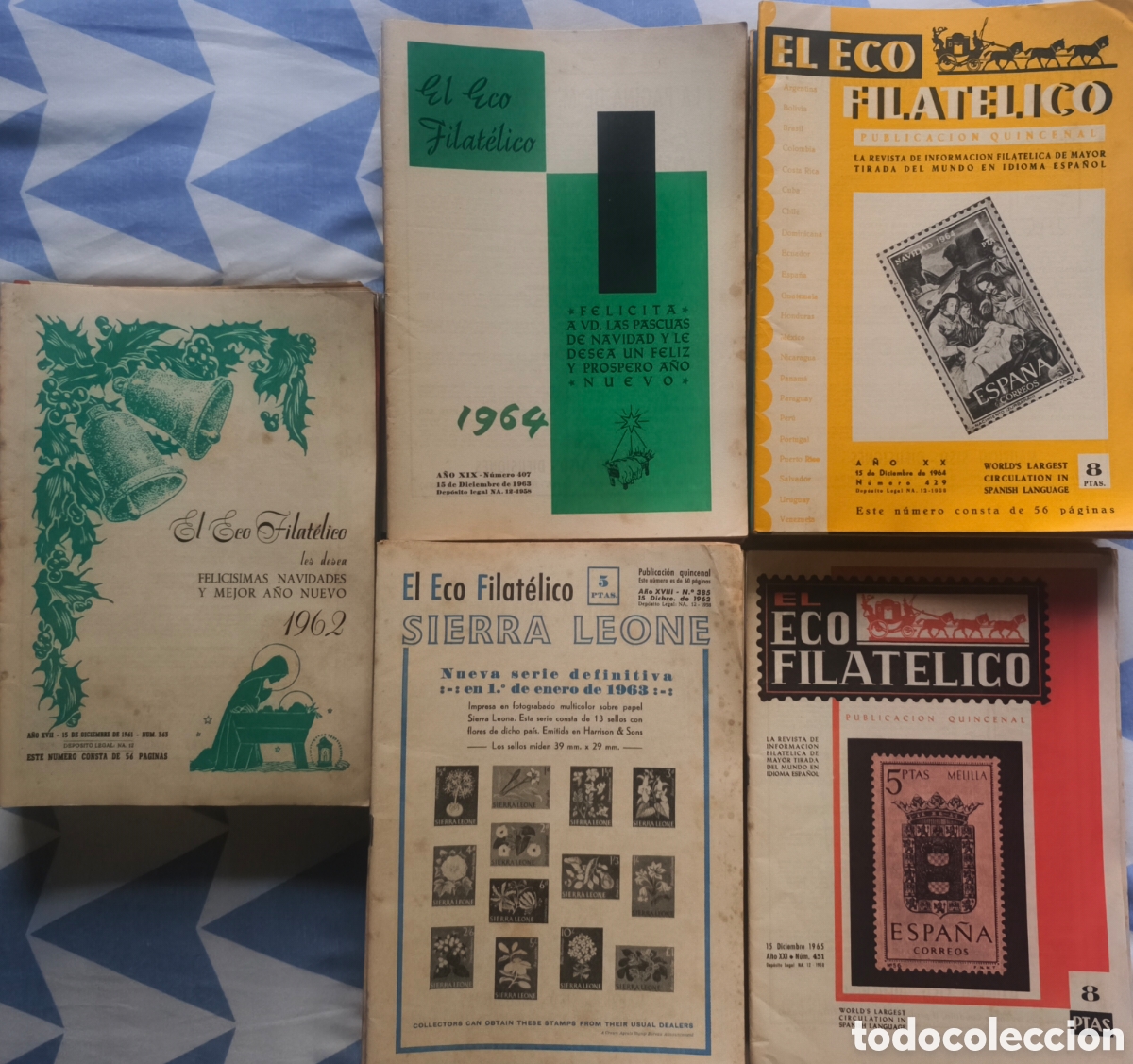 Sellos: 98 Revistas Eco Filat&eacute;lico 1961-1965