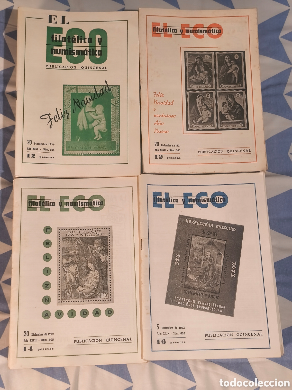 Sellos: 86 Revistas Eco Filat&eacute;lico 1970 al 1973