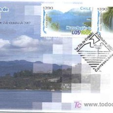 Sellos: CHILE 2007.- SOBRE PRIMER DIA.- NUEVA REGION DE LOS RIOS. Lote 26285100