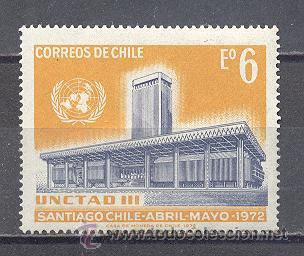 Sellos: CHILE, 1972 UNCETAD III - Foto 1