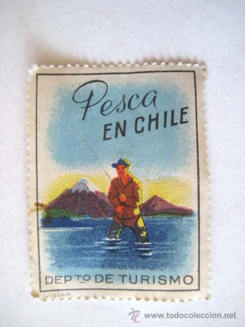 Sellos: PESCA EN CHILE. ANTIGUO.. ENVIO GRATIS&iexcl;&iexcl;&iexcl; - Foto 1