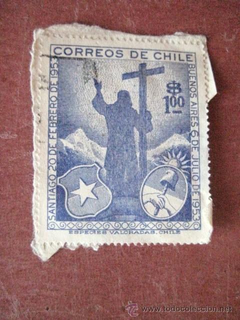 Sellos: CHILE 1953. PASO DE LOS ANDES....ENVIO GRATIS&iexcl;&iexcl;&iexcl; - Foto 1