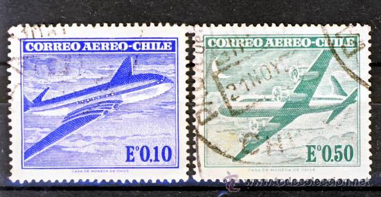 Sellos: CHILE.-CORREO AEREO DE CHILE (4) - Foto 1