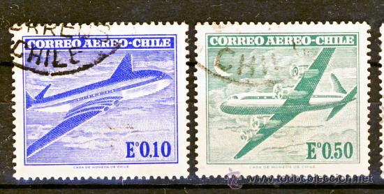 Sellos: CHILE.-CORREO AEREO DE CHILE (5) - Foto 1