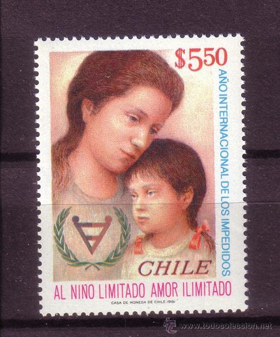 Sellos: CHILE 584*** - A&Ntilde;O 1981 - A&Ntilde;O INTERNACIONAL DEL MINUSVALIDO - Foto 1