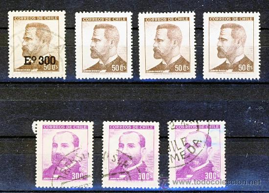 Sellos: CHILE.- GERMAN RIESCO Y JORGE MONTT - Foto 1