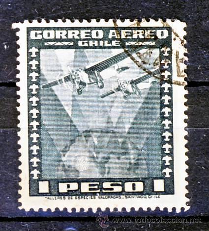 Sellos: CHILE.- CORREO AEREO.- - Foto 1