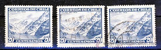 Sellos: CHILE.- LAGUNA DEL INCA.- (2) - Foto 1