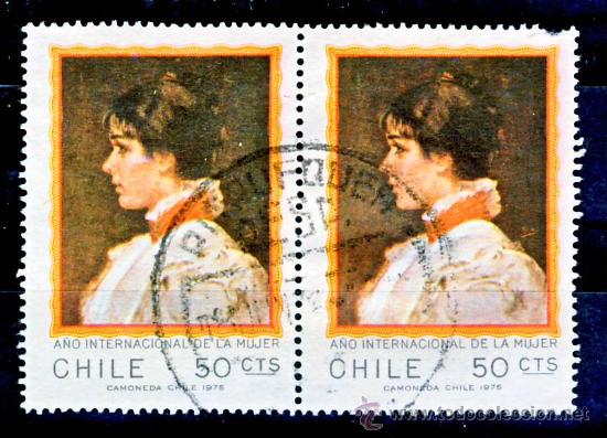 Sellos: CHILE.- A&Ntilde;O INTERNACIONAL DE LA MUJER.- - Foto 1