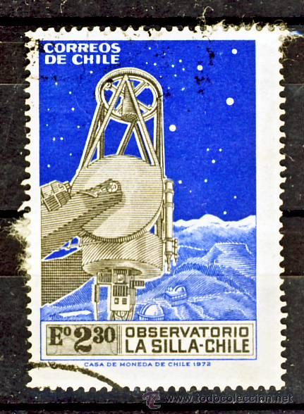 Sellos: CHILE.- OBSERVATORIO LA SILLA.- - Foto 1