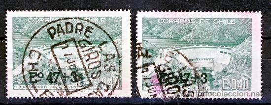 Sellos: CHILE.- CENTRAL HIDROELECTRICA DE RAPEL.(2) - Foto 1