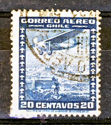 Sellos: CHILE.- CORREO AEREO DE CHILE.- (13) - Foto 1