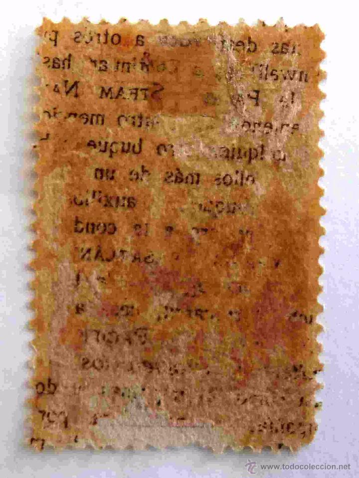 Sellos: SELLOS CHILE. SERVICIO CONSULAR. USADO. 50 CENTAVOS. - Foto 2