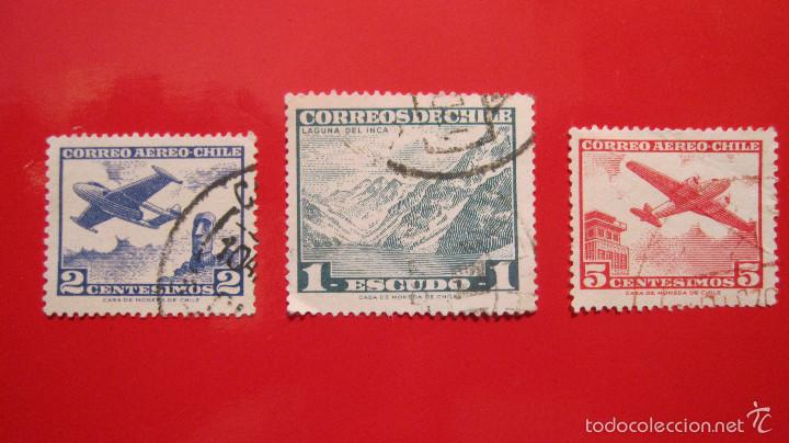Sellos: SELLO CHILE: LOTE DE 3. DE 1,2 5 - Foto 1