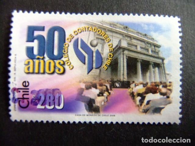 Sellos: 92 CHILE 2008 / ECOLE de COMPTABILIT&Eacute; / YVERT 1850 FU - Foto 1