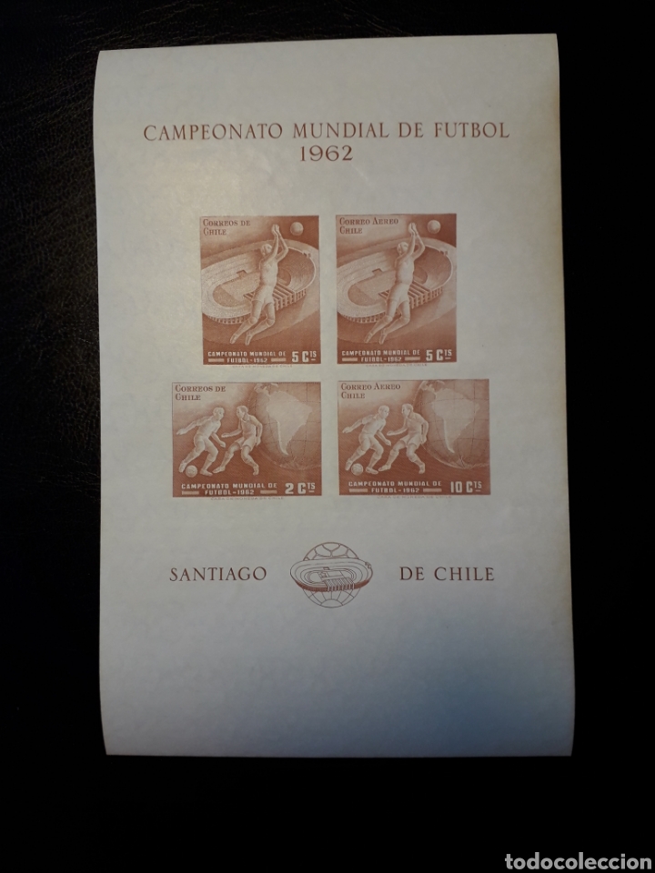CHILE. SERIE COMPLETA NUEVA SIN CHARNELA. RESEÑADA EN CATÁLOGO CHILENO SOCOPO. MUNDIAL FÚTBOL 1962 (Sellos - Extranjero - América - Chile)