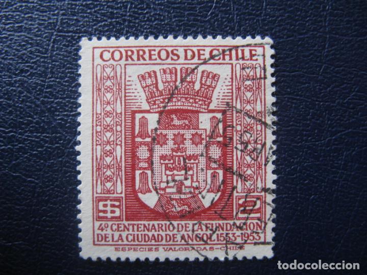 Sellos: Chile, 1954 4 cent. ciudad de Angol, Yvert 246 - Foto 1