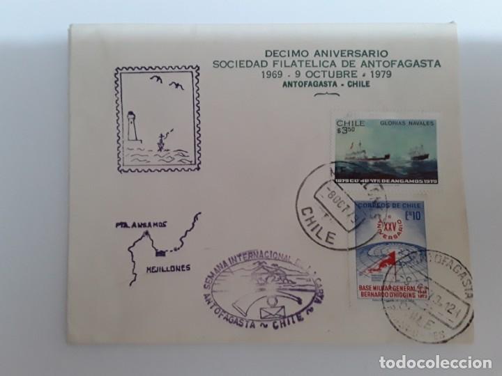 Sellos: CHILE ( ANTOFAGASTA ) SOBRE A&Ntilde;O 1979 - Foto 1