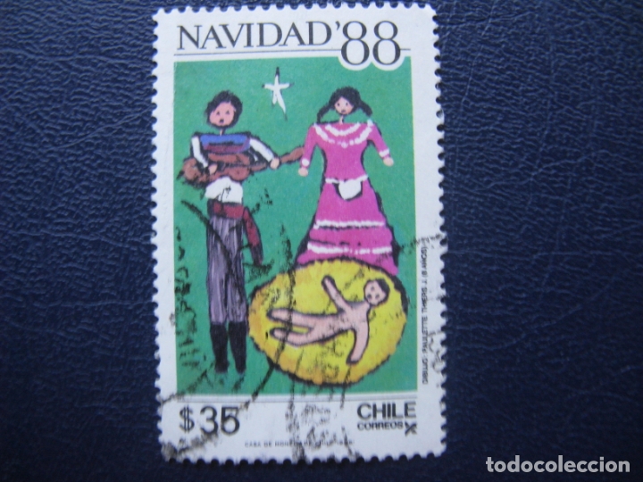 Sellos: chile, 1988 navidad - Foto 1