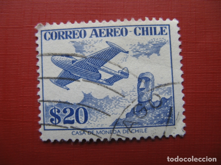 Sellos: chile 1956, Yvert 170 aereo - Foto 1