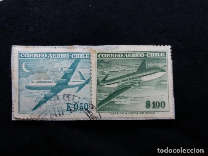 Sellos: CORREO AEREO DE CHILE, E&ordm;.0,50, A&Ntilde;O 1955. - Foto 1